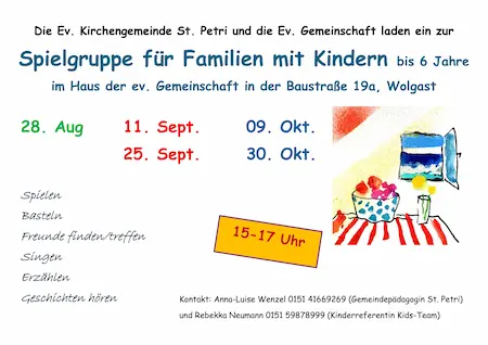 Vorschau zum verlinkten PDF-Flyer für die Kinderangebote von August bis Oktober 2026
